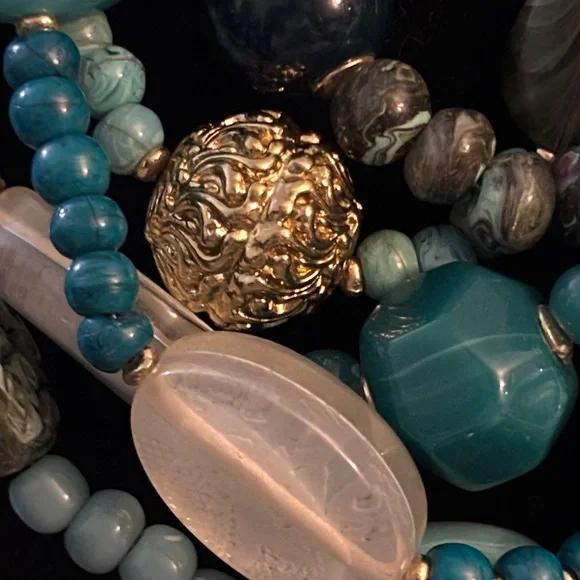 Chico's Elegant Multi-Strand Teal Necklace - Picture 5 of 7